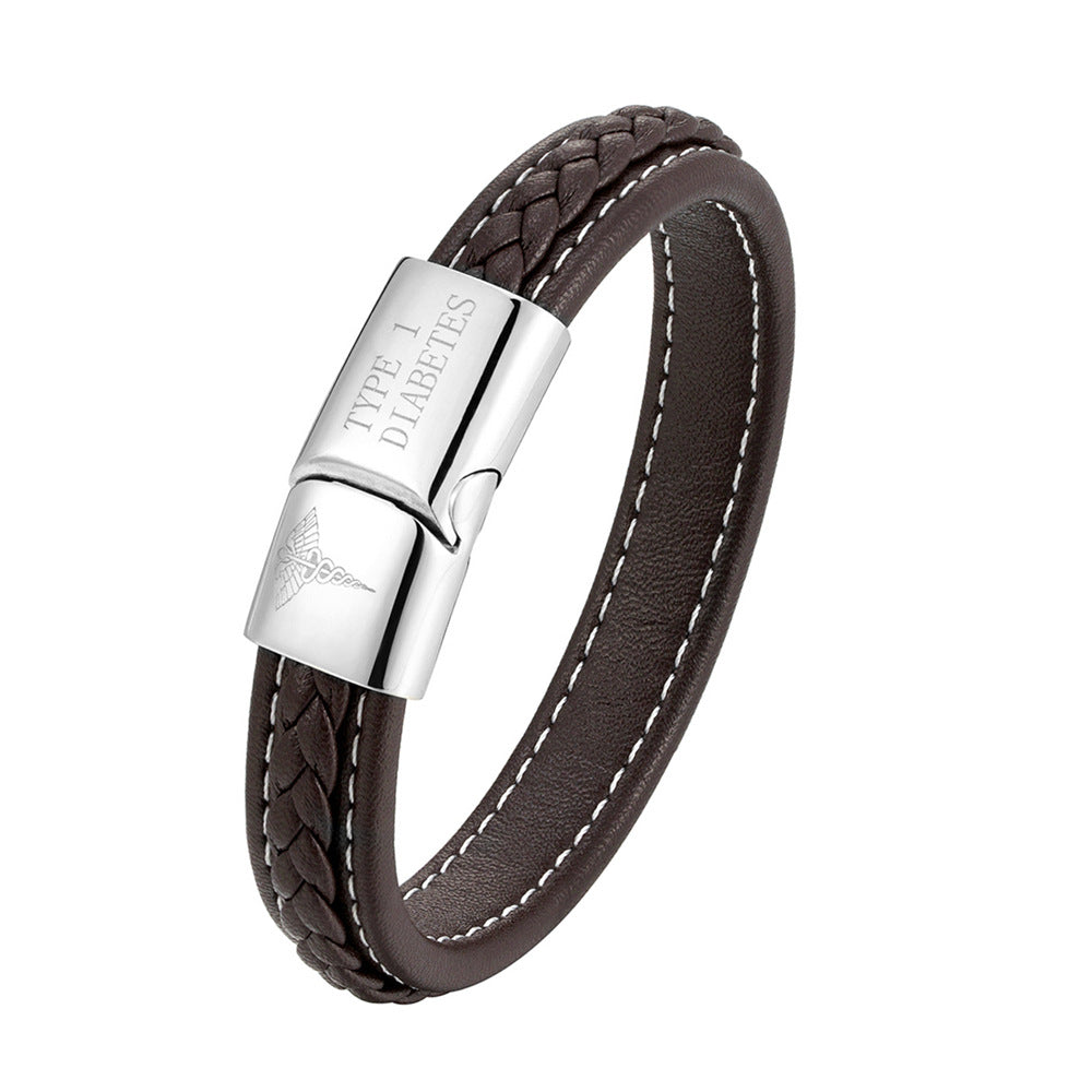 Unisex emergency ID bracelet