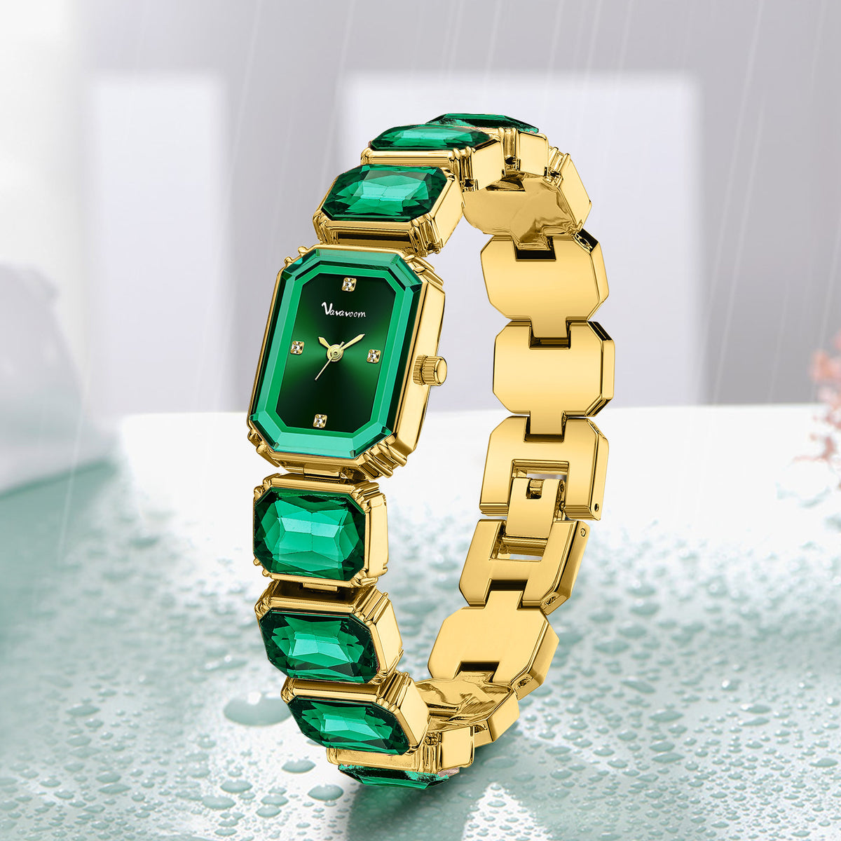 Women's square dial watch