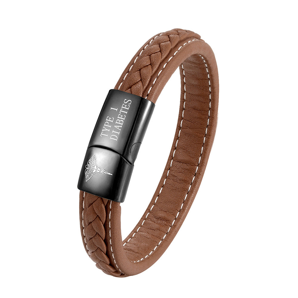 Unisex emergency ID bracelet