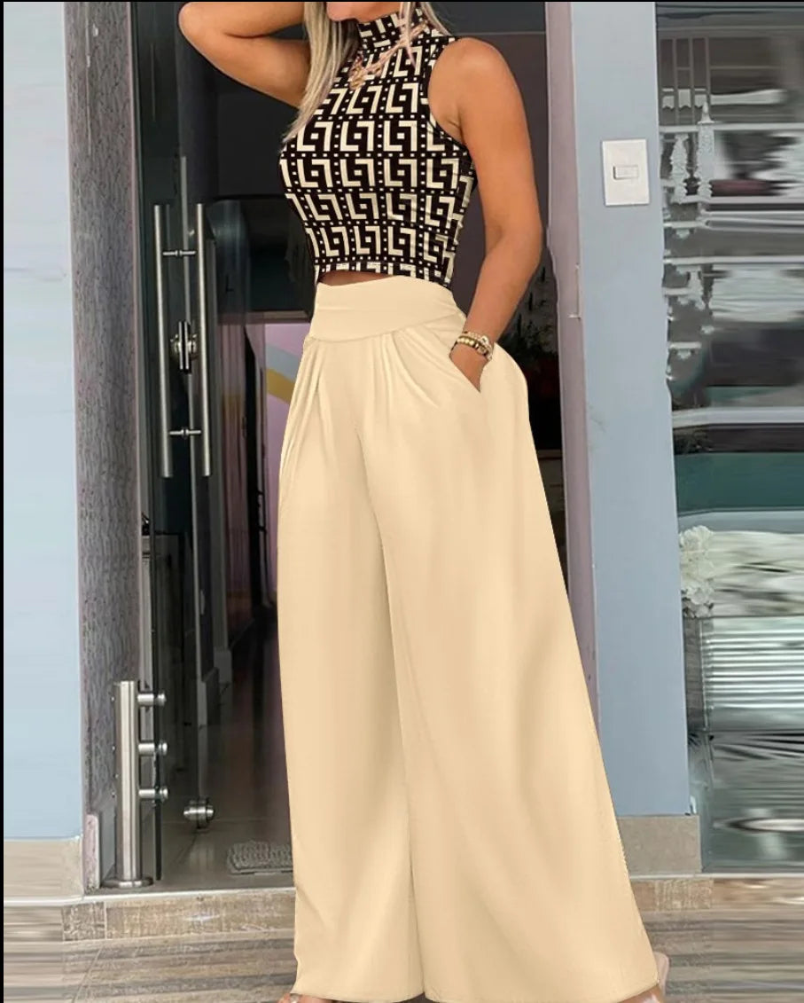 Women's apricot pc trouser set
