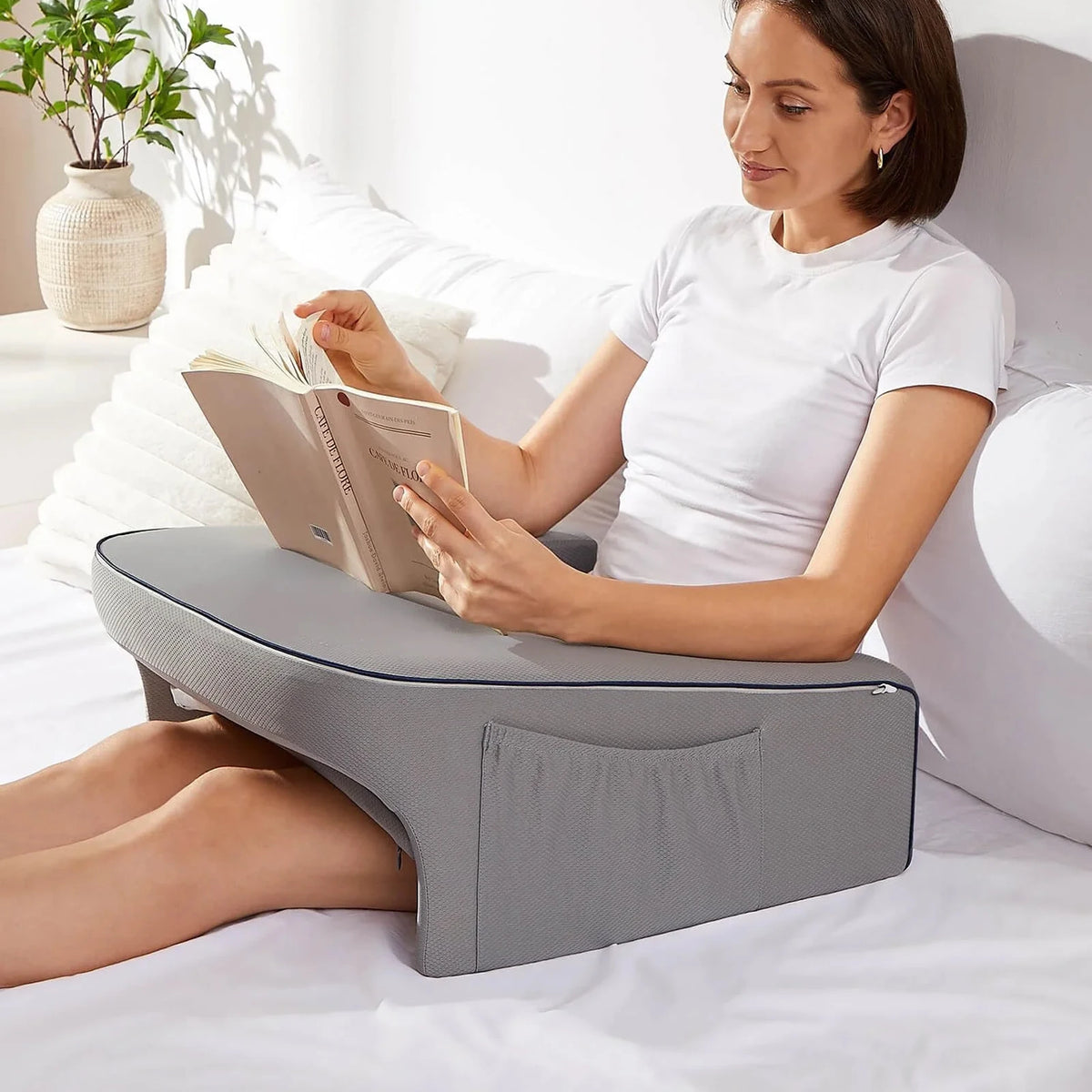 Memory foam lap pillow