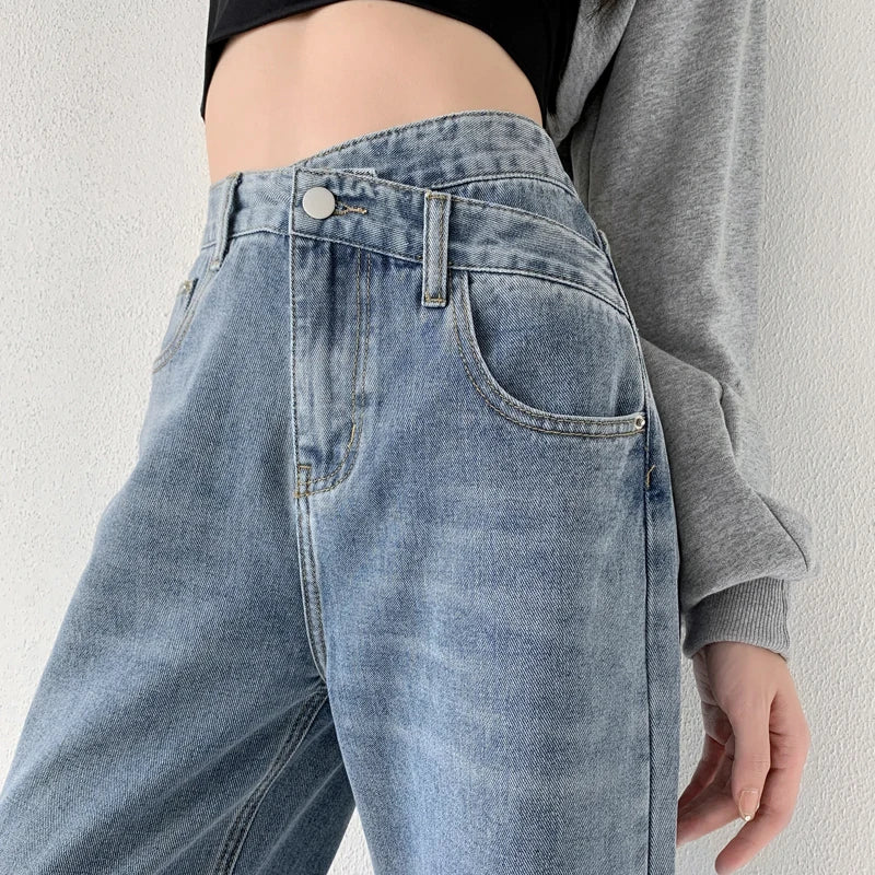 Alternate view: Women's wide leg mom jeans
