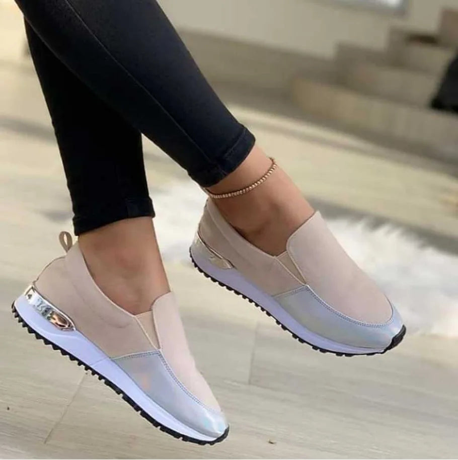 Women's yellow sneakers