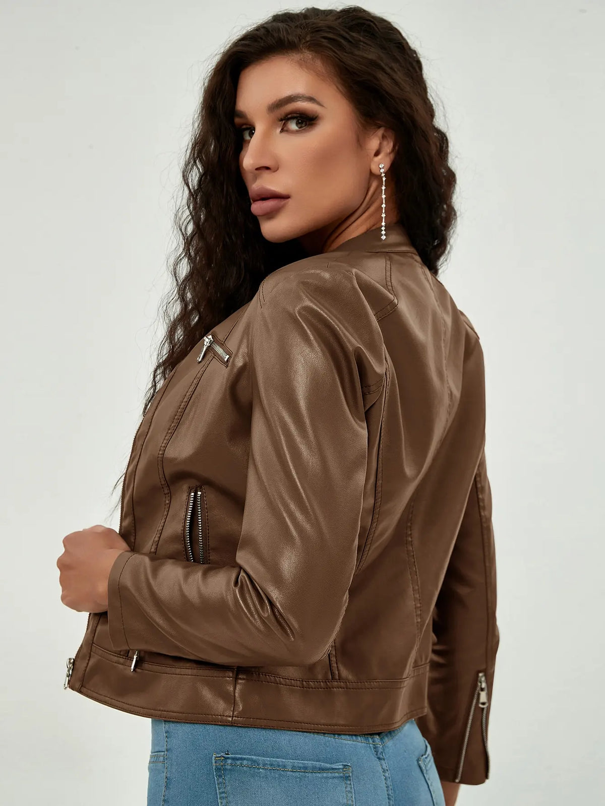 Alternate view: Women's PU leather jacket