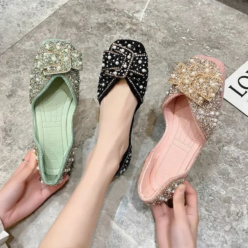 Alternate view: Women's pointed toe flat loafers