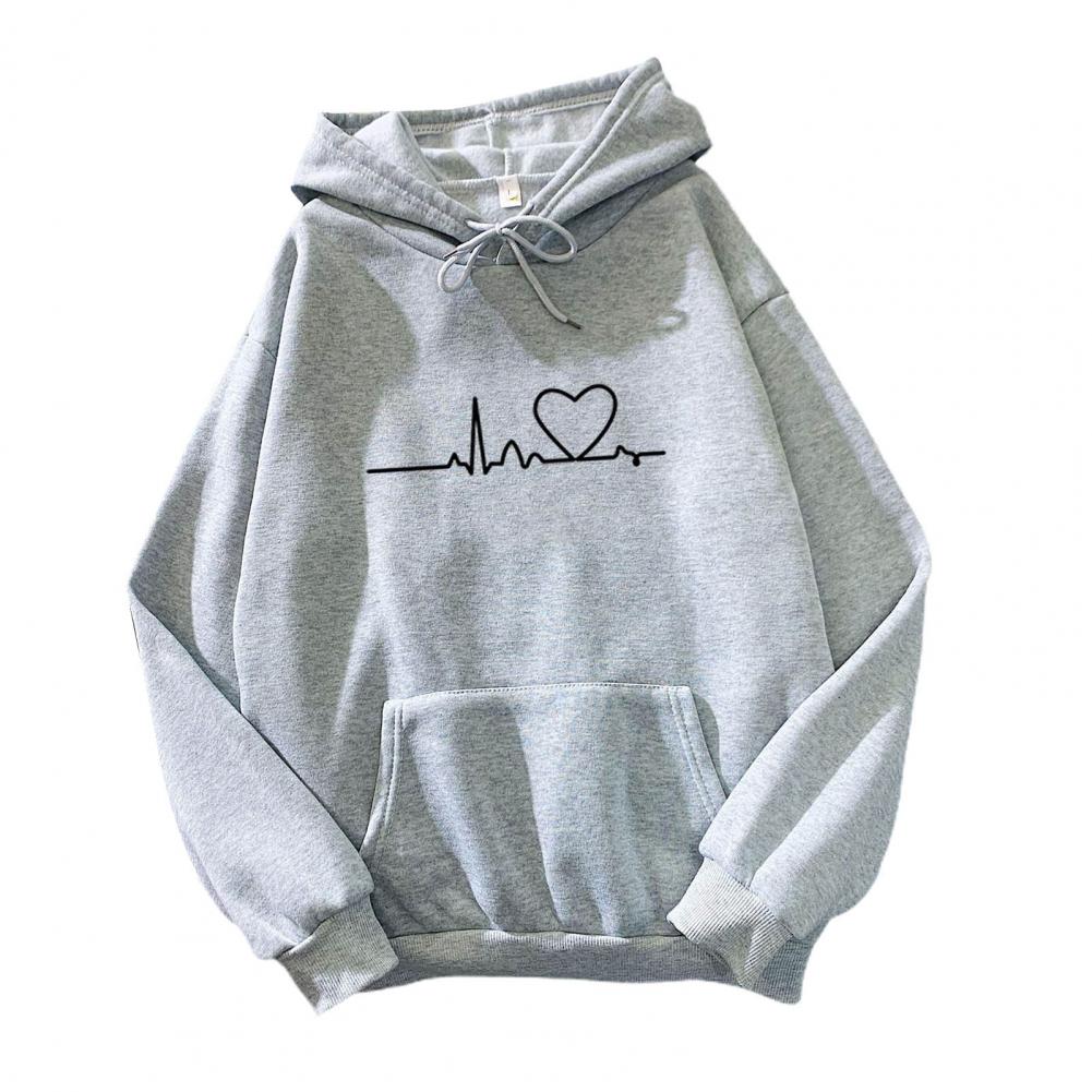 Women's grey yk casual hoodies