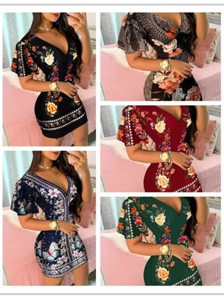 Alternate view: Women's floral mini dress