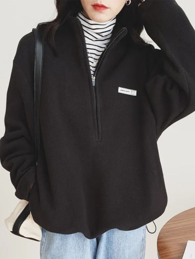 Alternate view: Women's korean fleece sweatshirt