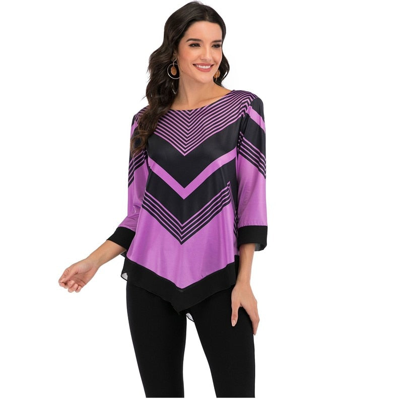 Women's floral print blouse