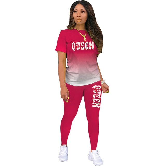 Women's gradient tracksuit