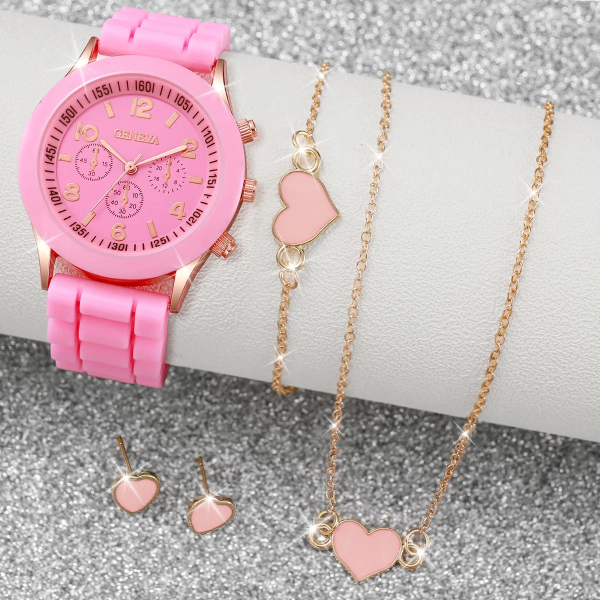 Silicone watch and jewelry gift set - view 6