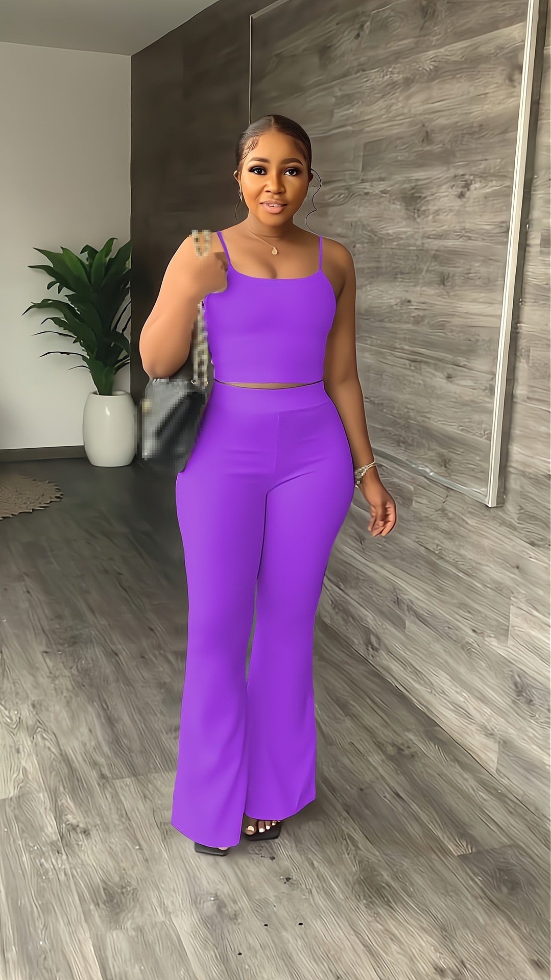 Women's crop top & pants set