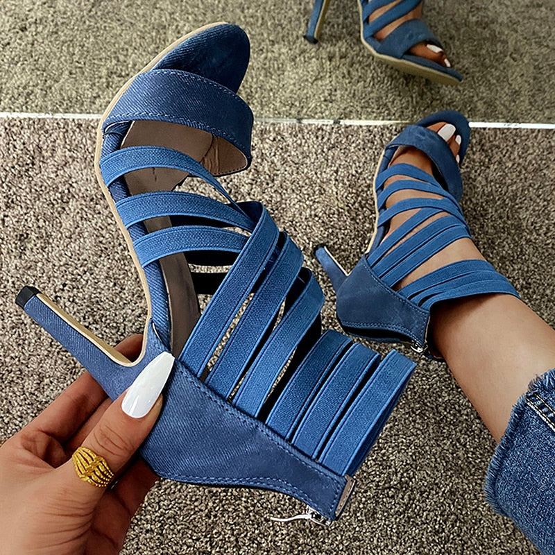 Alternate view: Women's zipper high sandals