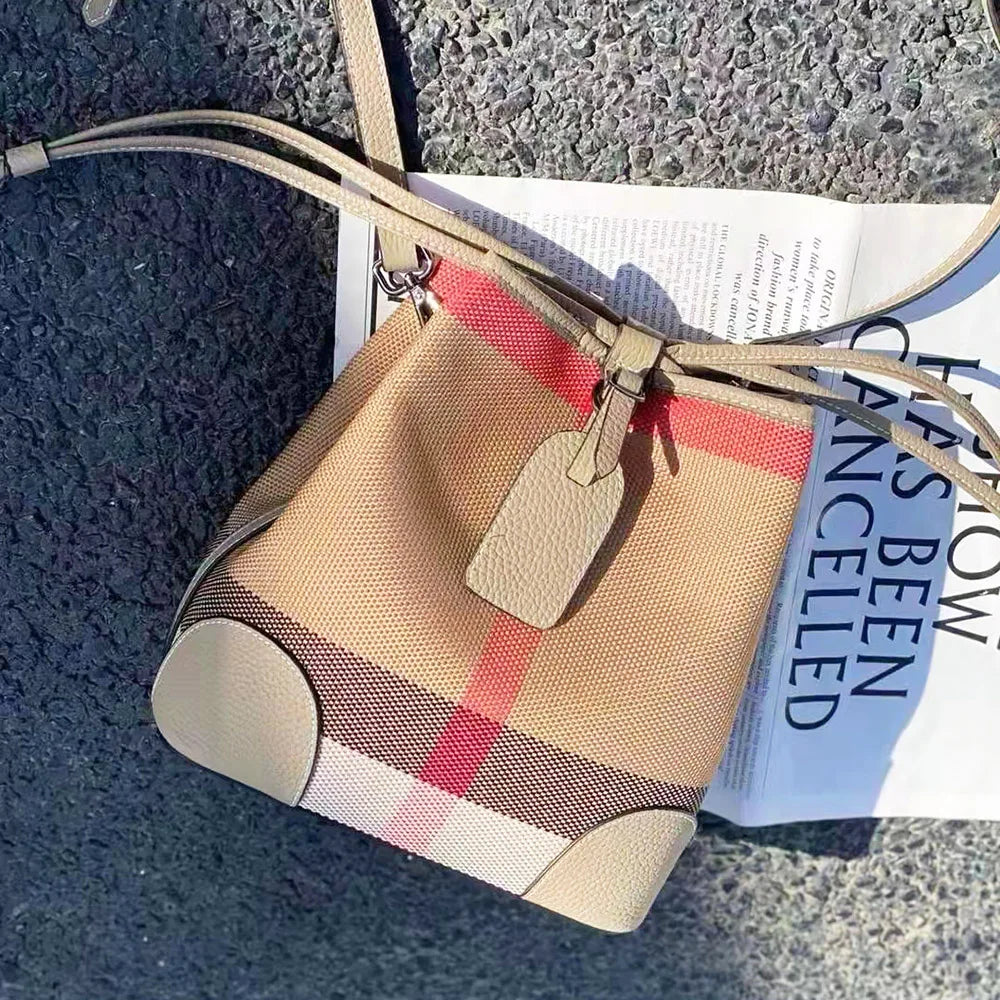 Women's khaki canvas bag