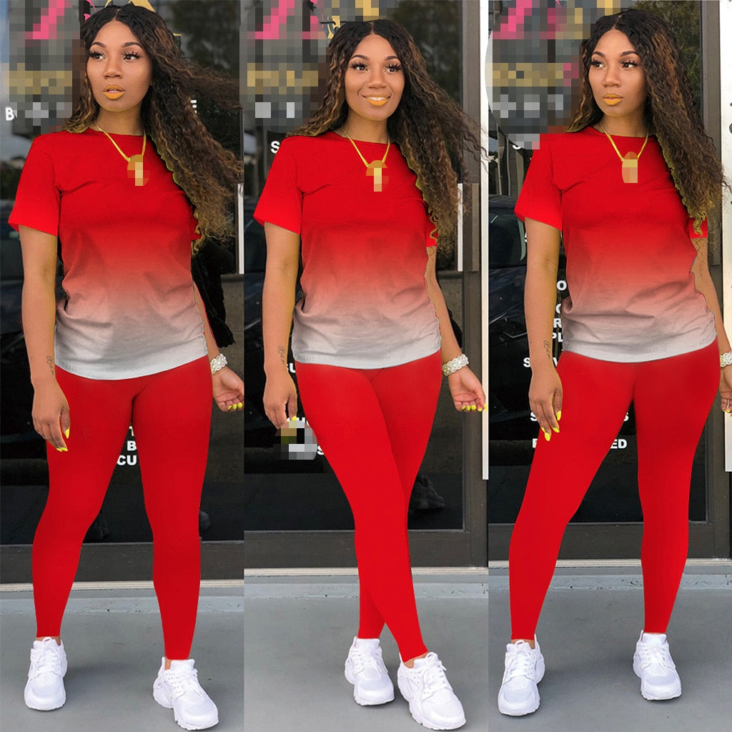 Women's gradient tracksuit