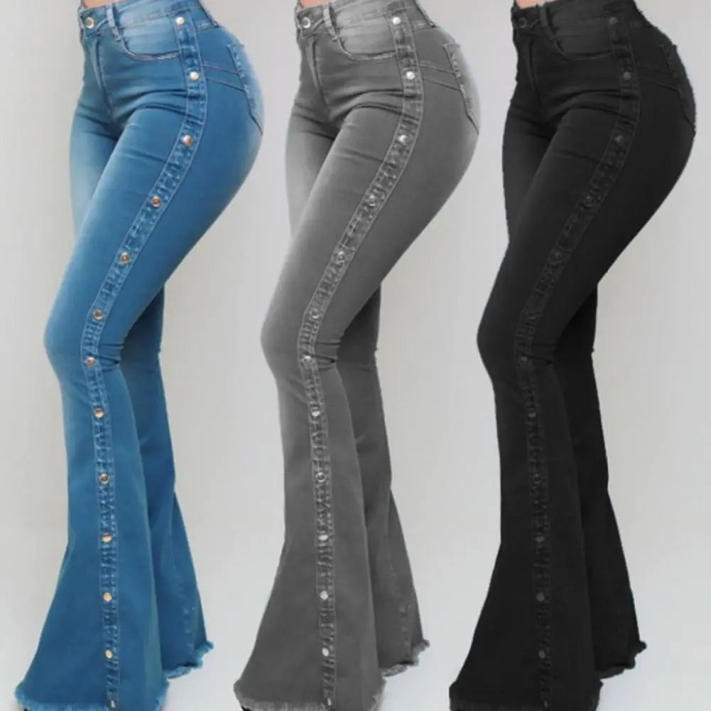 Women's mid waisted jeans