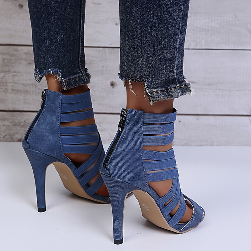 Alternate view: Women's zipper high sandals