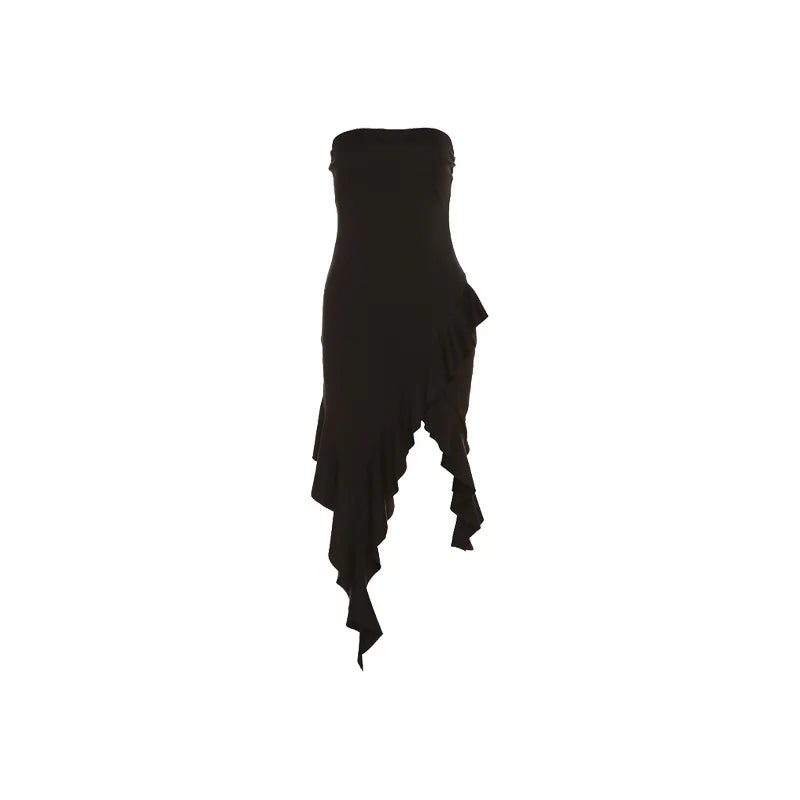 Women's black simple dress