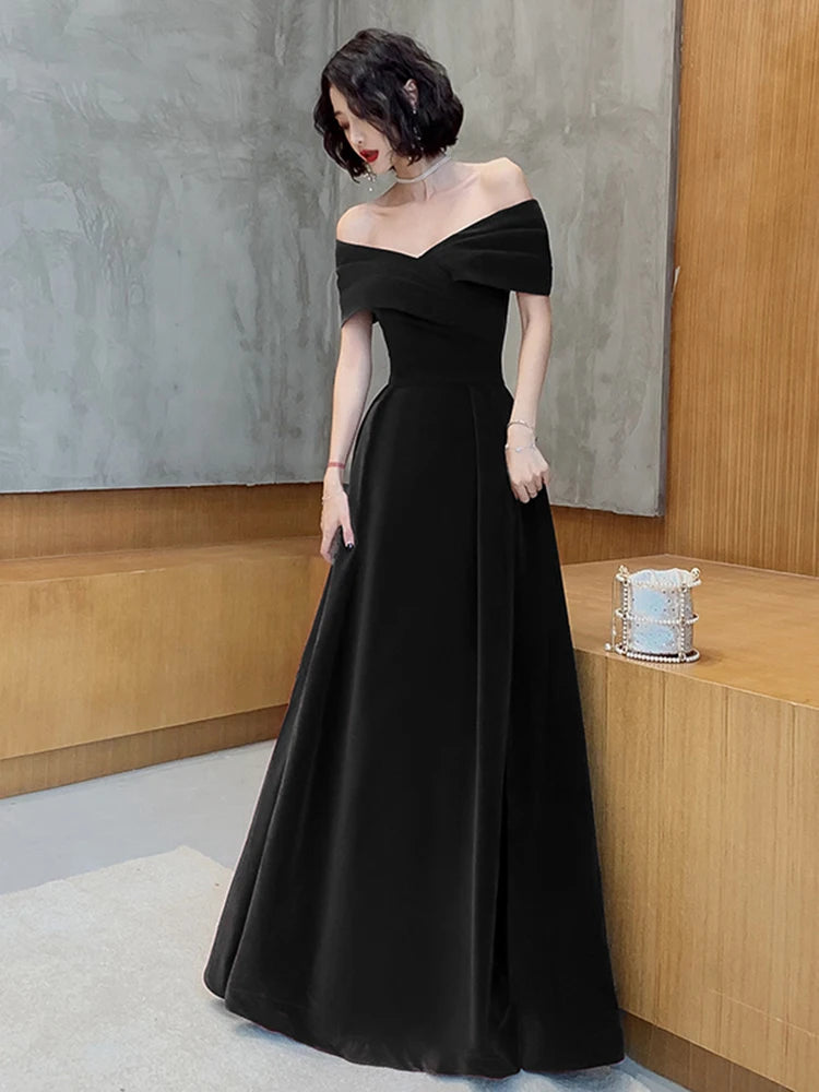 Women's black maxi dress