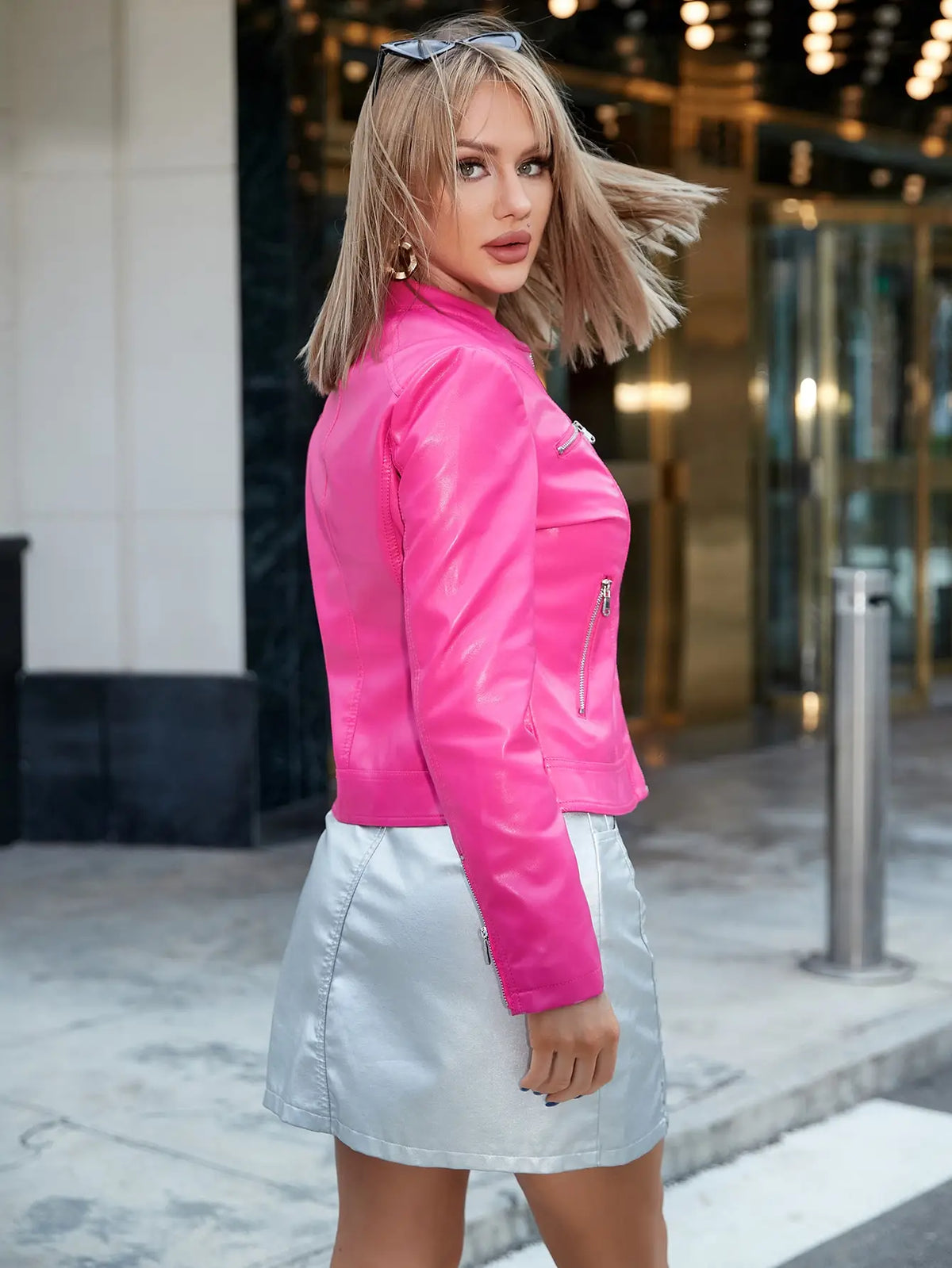 Alternate view: Women's PU leather jacket