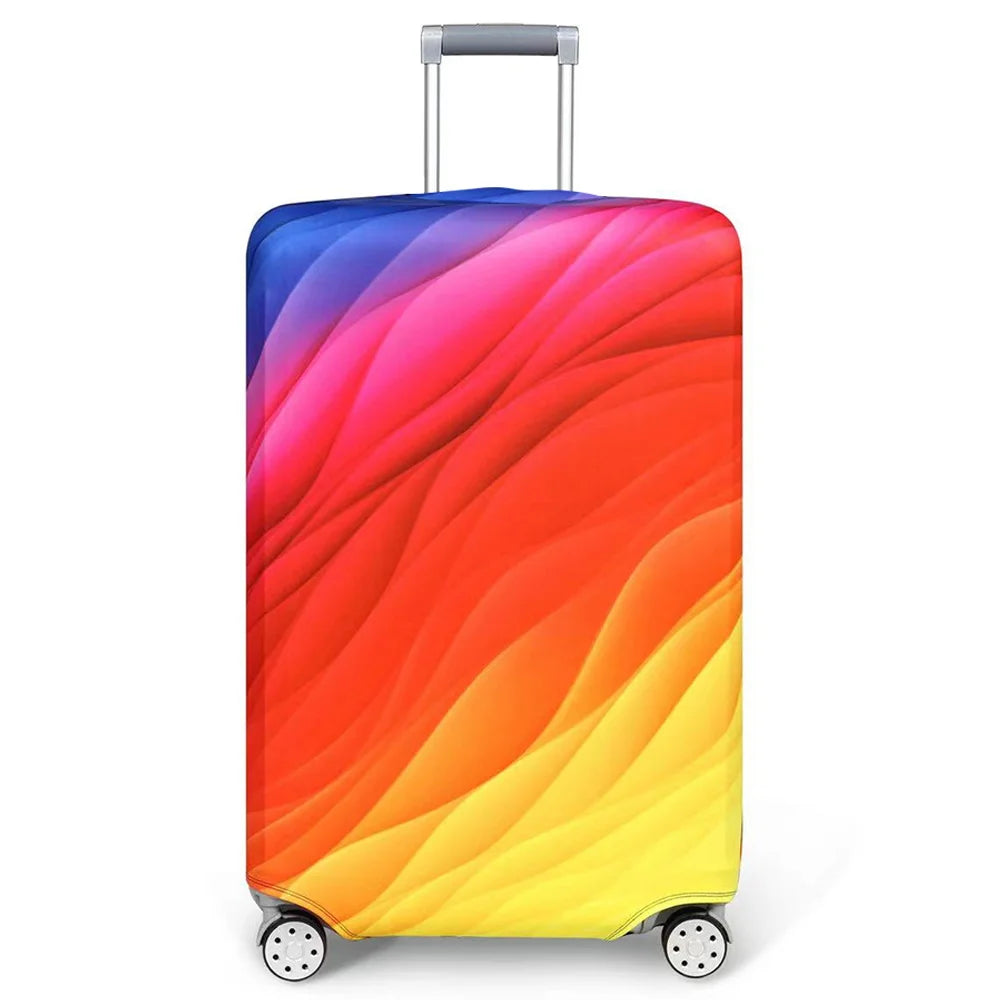 Elastic colorful quicksand luggage cover