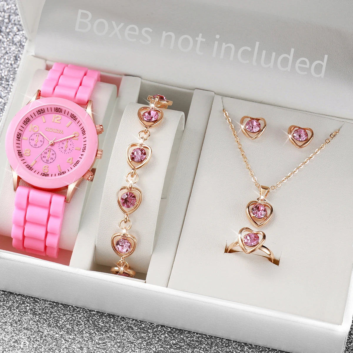 Silicone watch and jewelry gift set - view 11