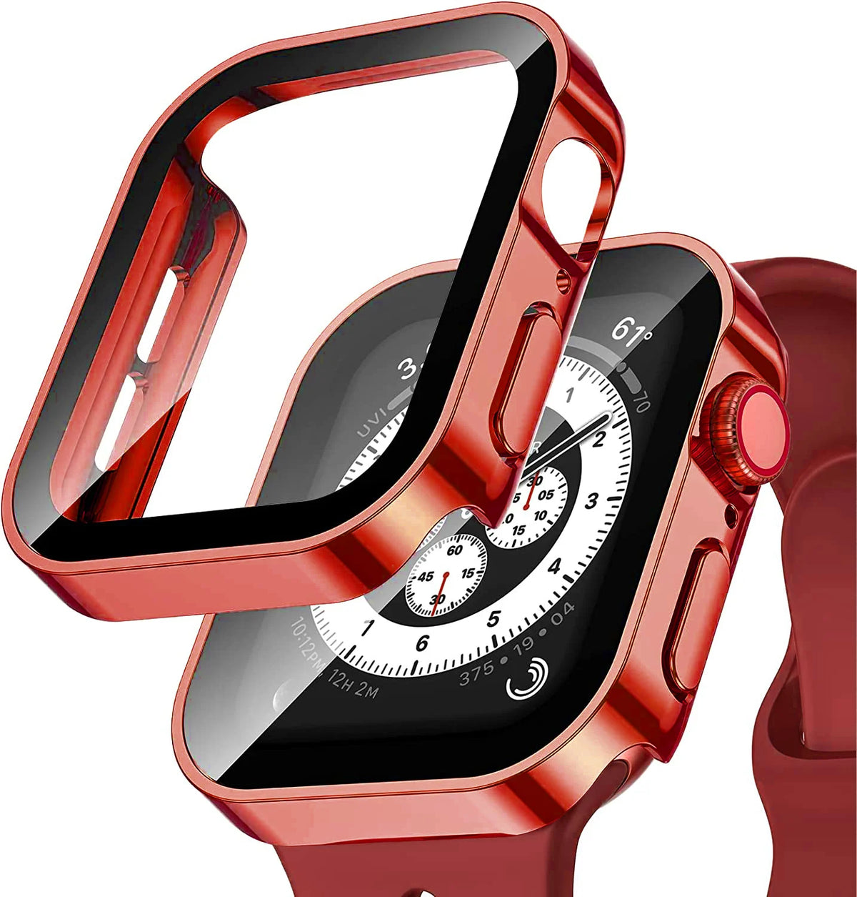 Unisex red watch case