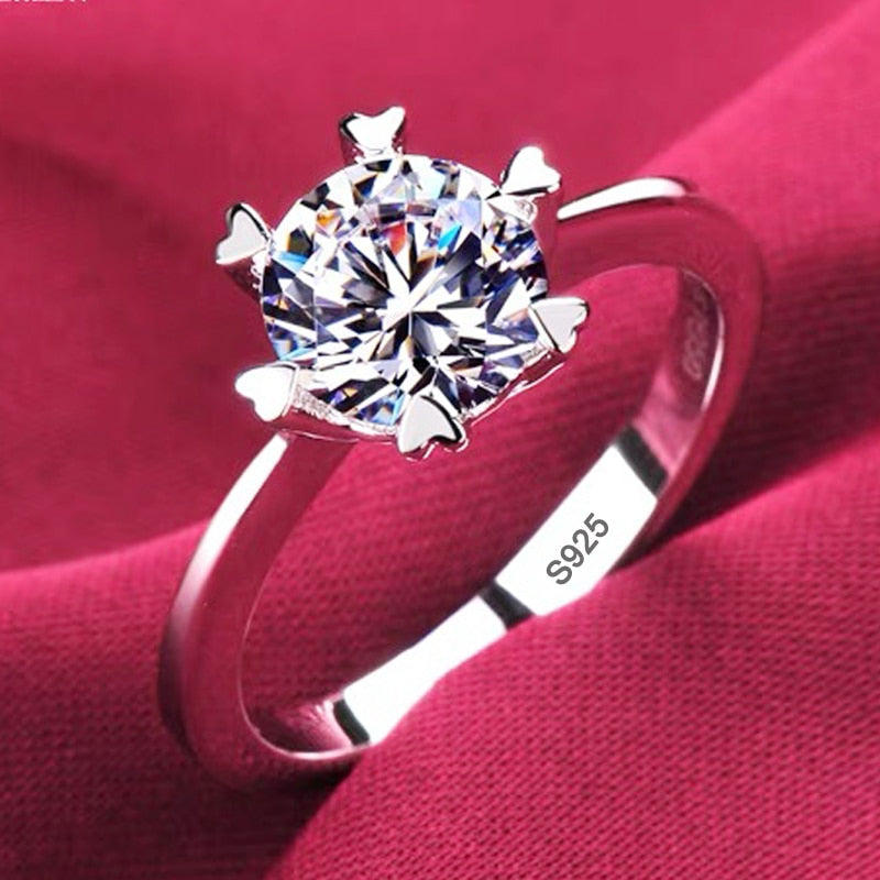 Alternate view: Women's zircon wedding ring