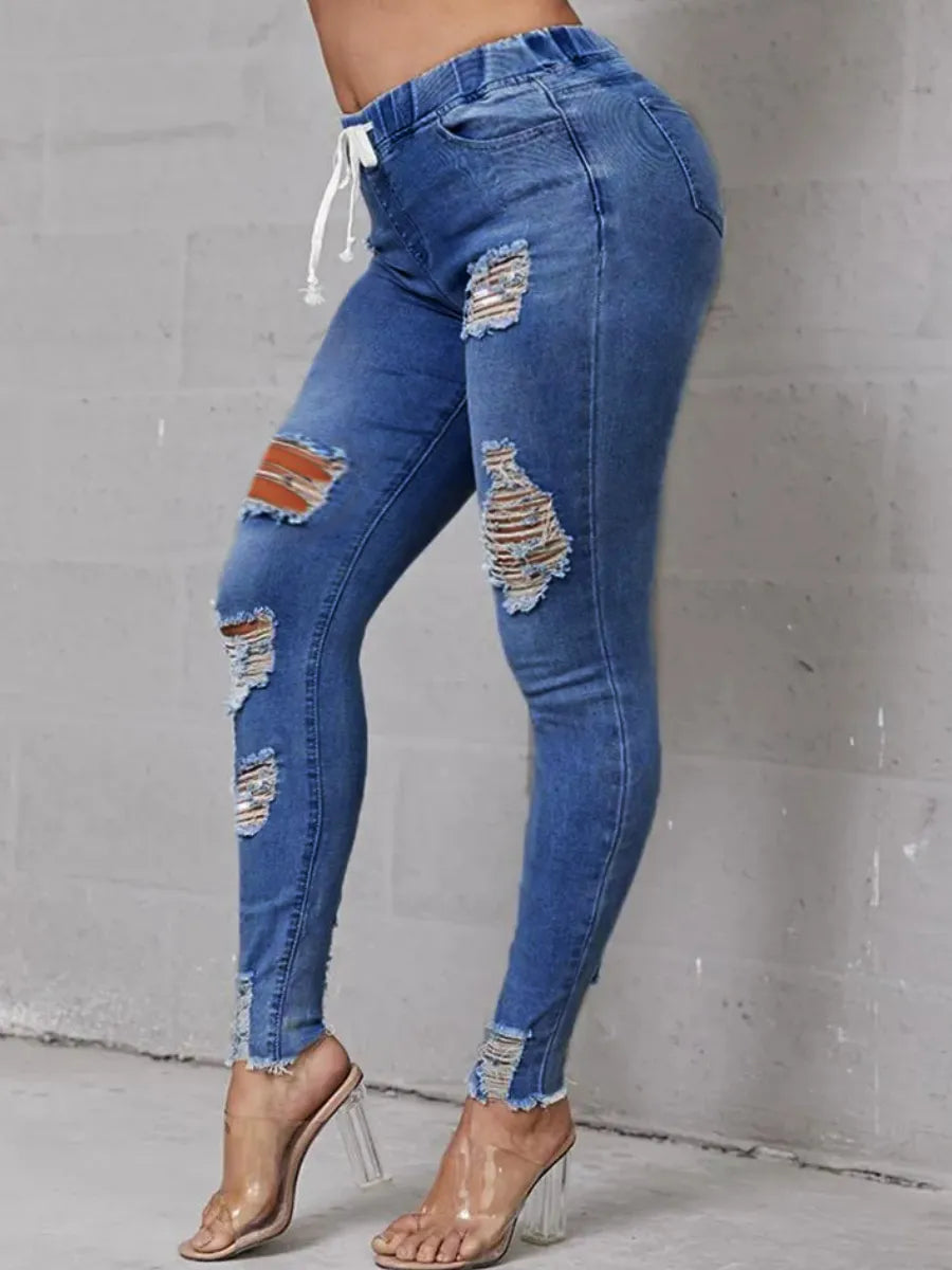 Women's high-waist jeans