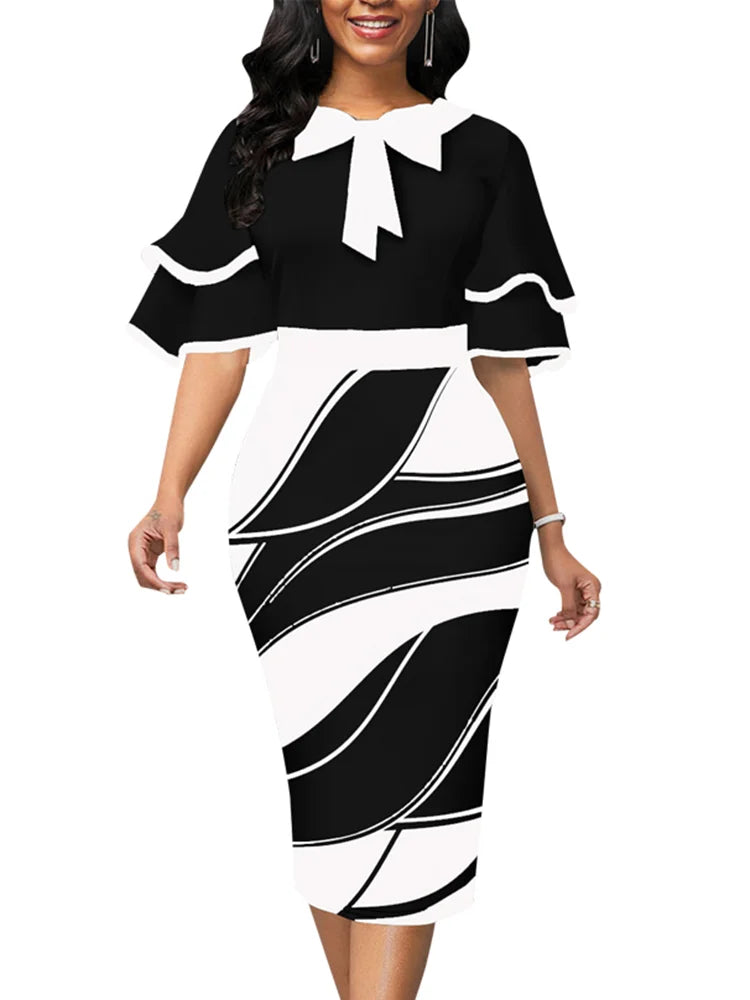 Alternate view: Women's midi robe dress