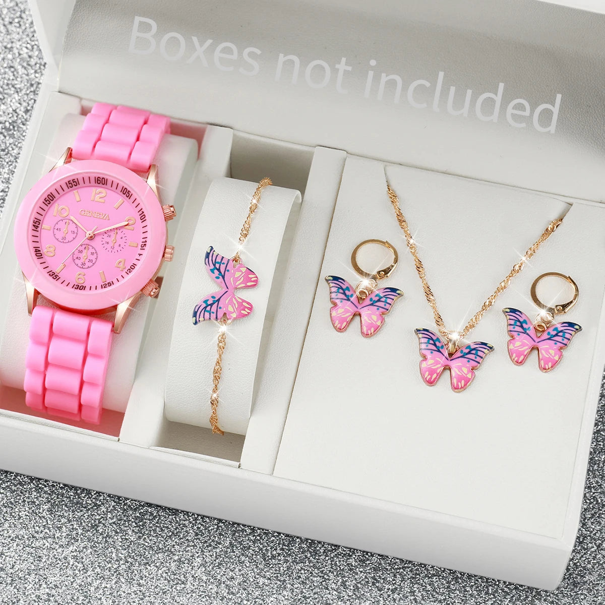 Silicone watch and jewelry gift set - view 8