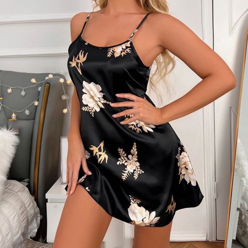 Alternate view: Women's black nightshirt