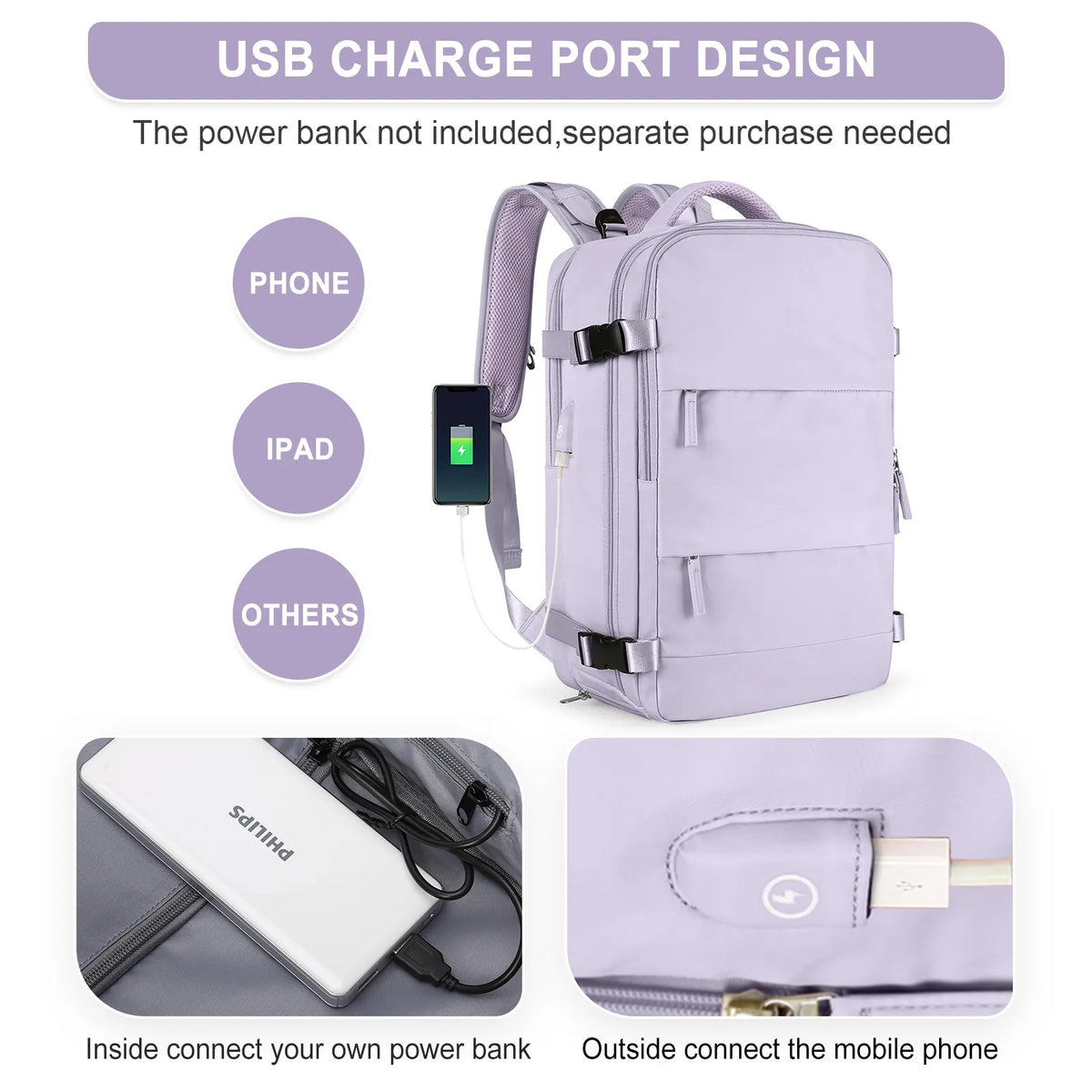 Alternate view: Women's travel backpack