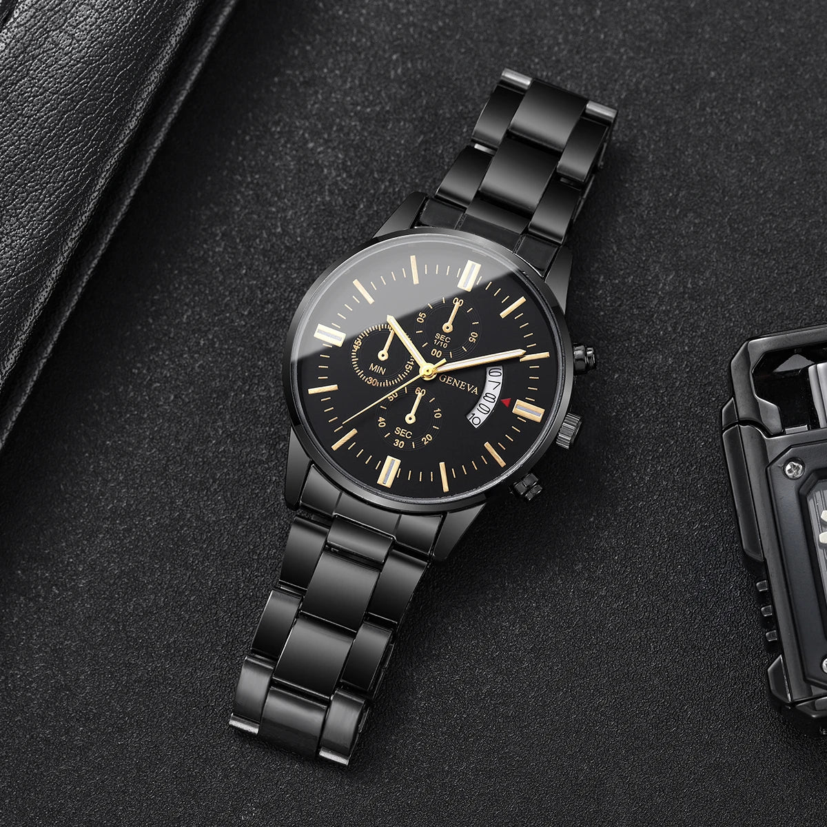 Classic business watch with date - view 3