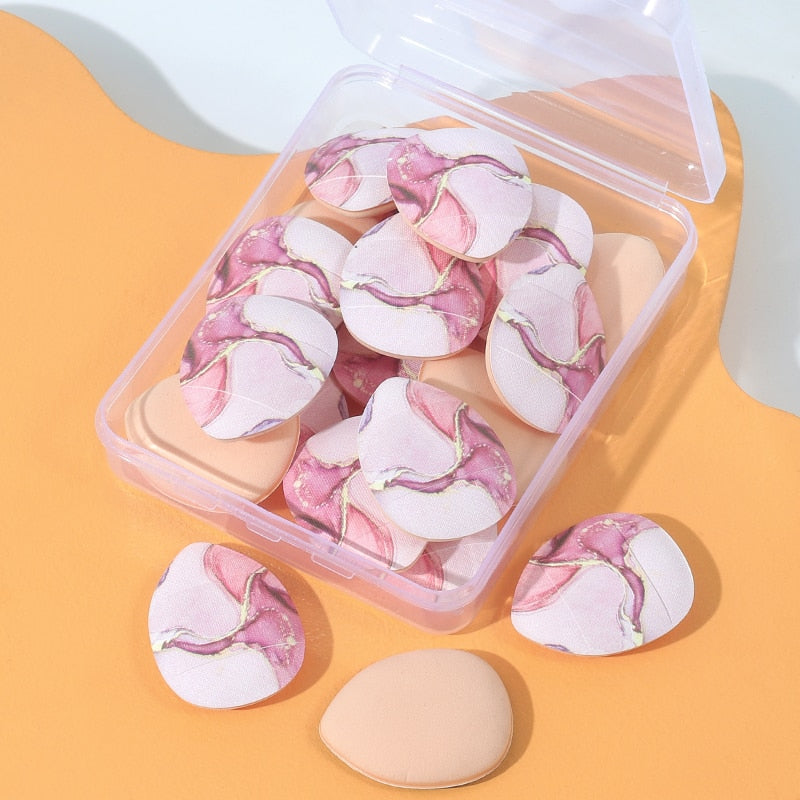 Mini finger puff sponges