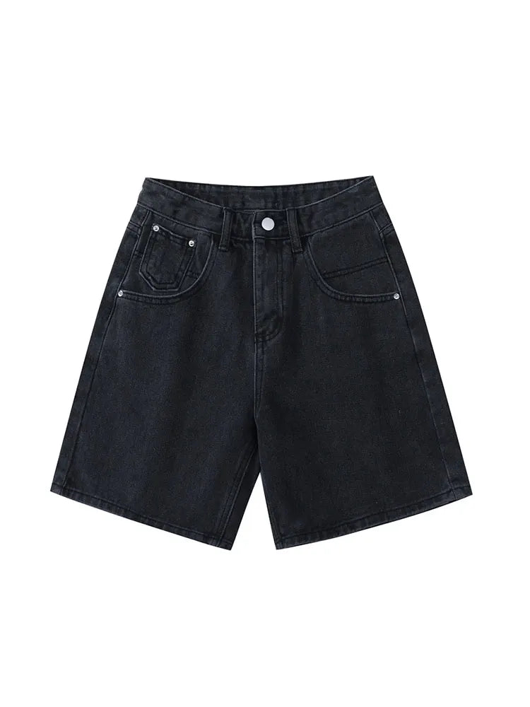 Women's black high waist shorts