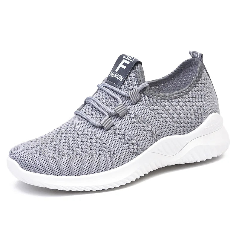 Women's grey summer sneakers