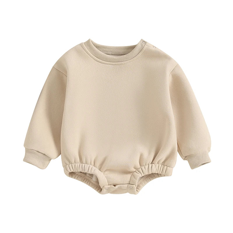 Kids beige baby romper