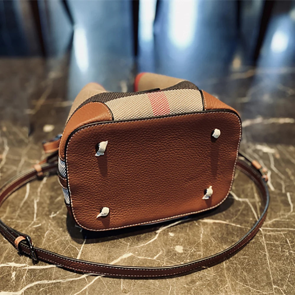 Alternate view: Women's plaid canvas bag