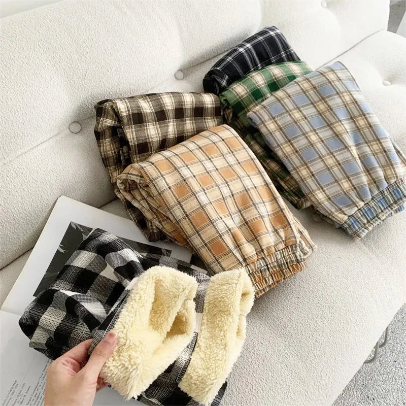 Alternate view: Women's plaid plush pants