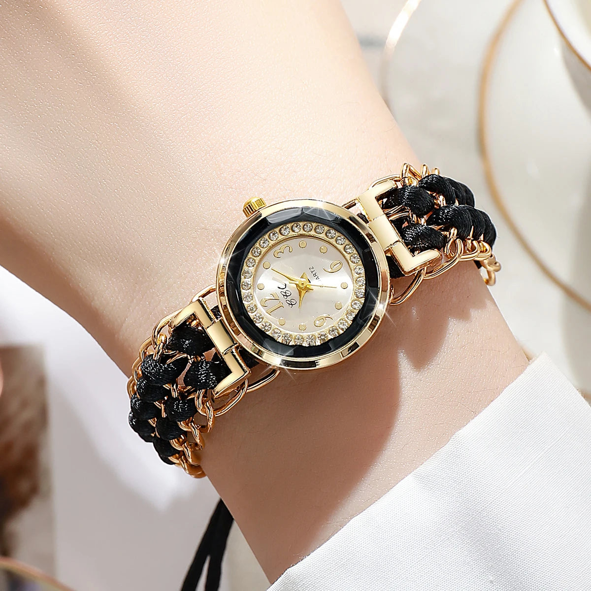 Braided rope bracelet watch - view 1