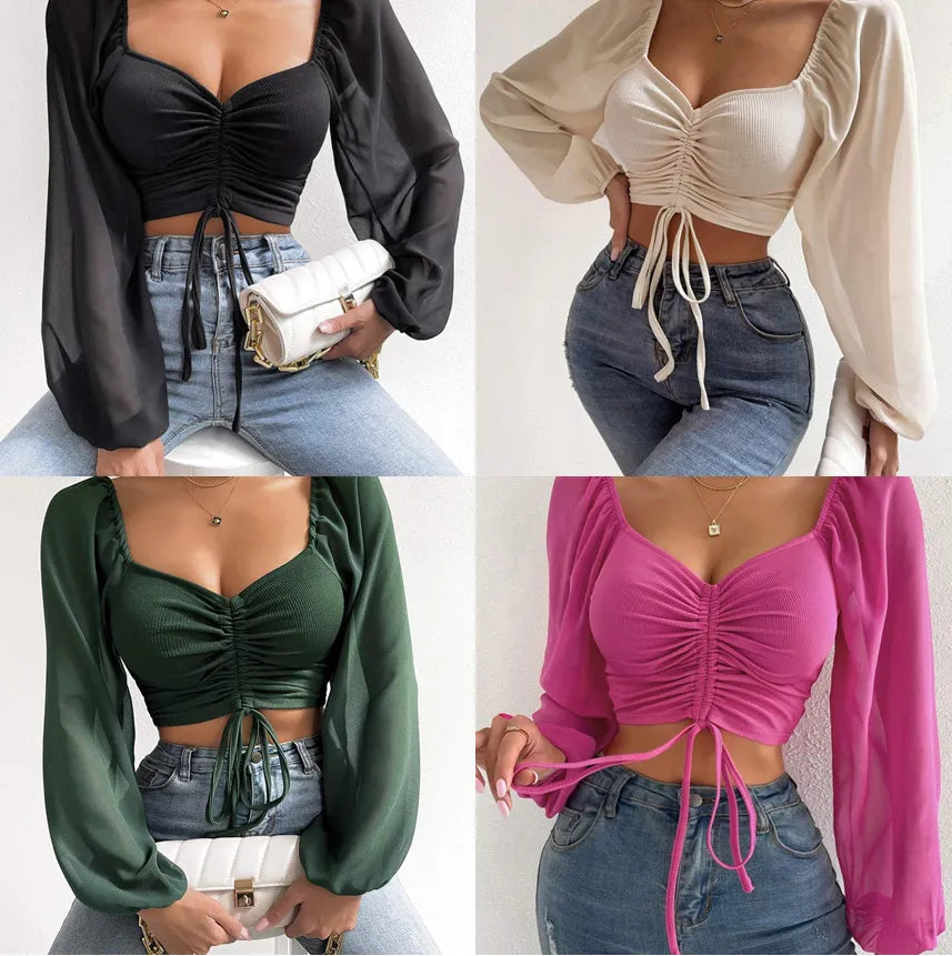 Alternate view: Women's puff sleeve shirt