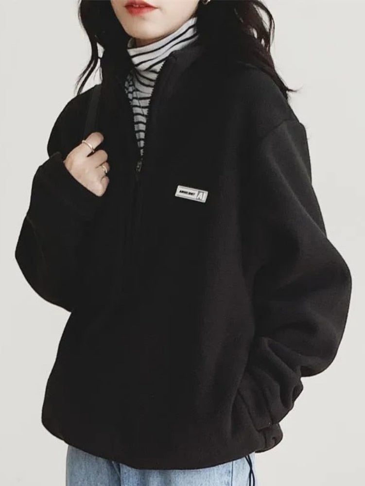 Alternate view: Women's korean fleece sweatshirt