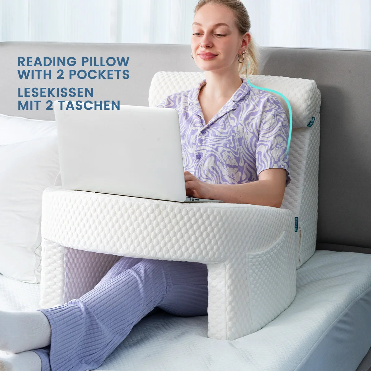 Alternate view: Reading arm rest pillow