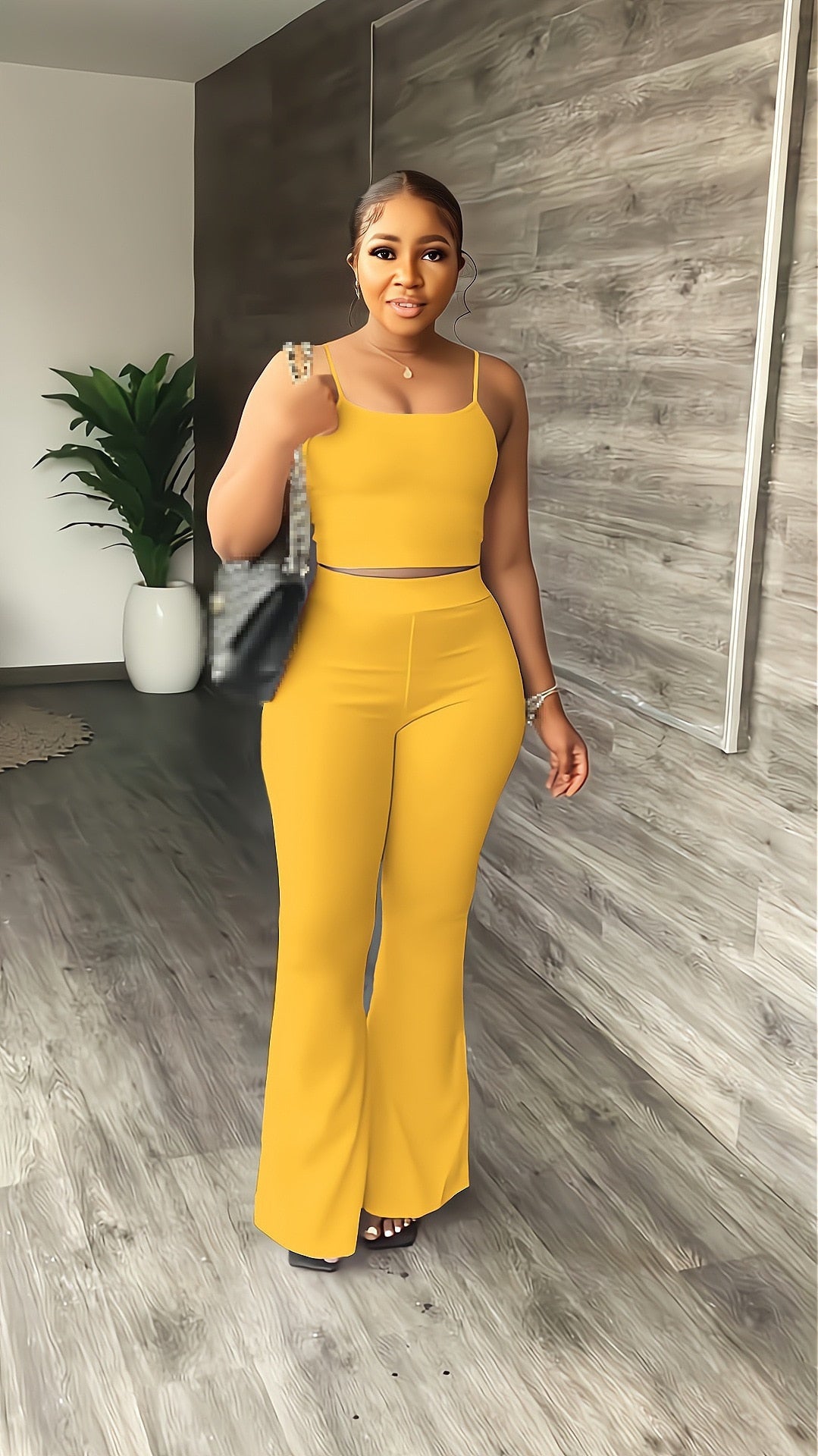 Women's crop top & pants set