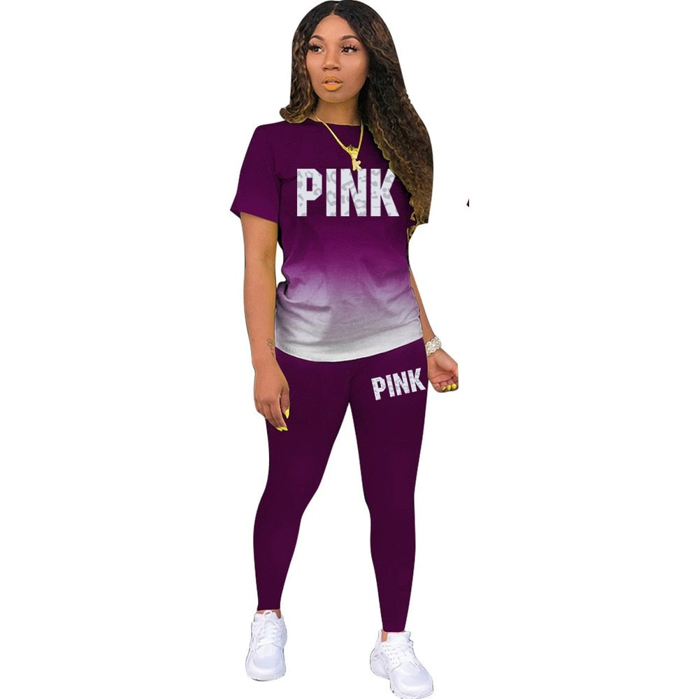 Women's gradient tracksuit