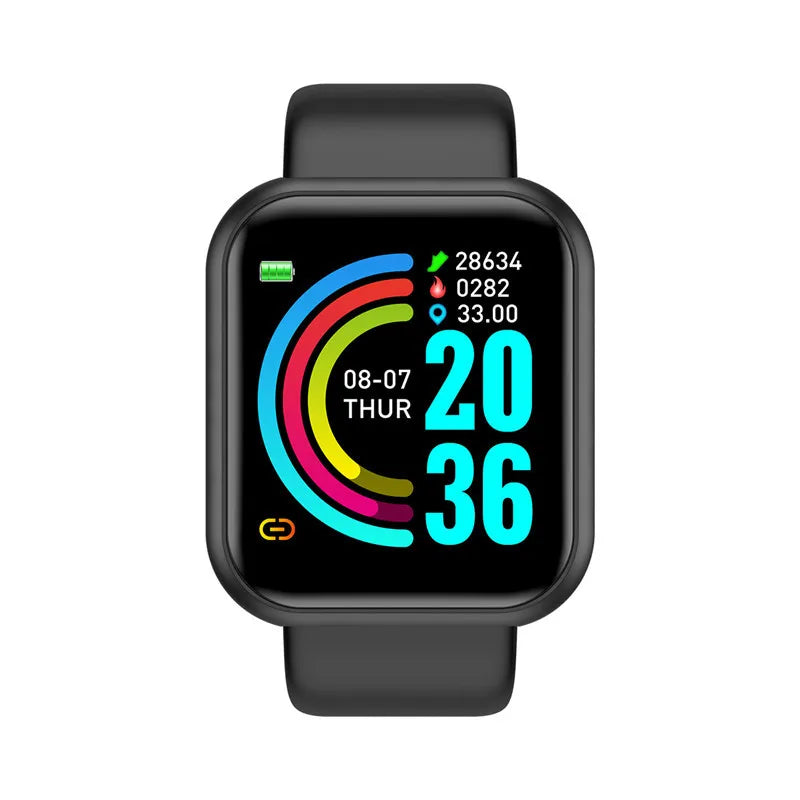 Square fitness tracker smart watch - view 9