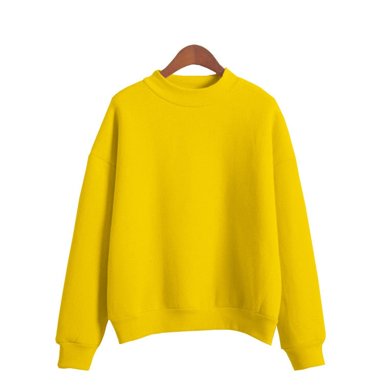 Women's yellow korean candy sweater