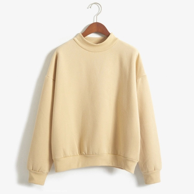 Women's light yellow korean candy sweater