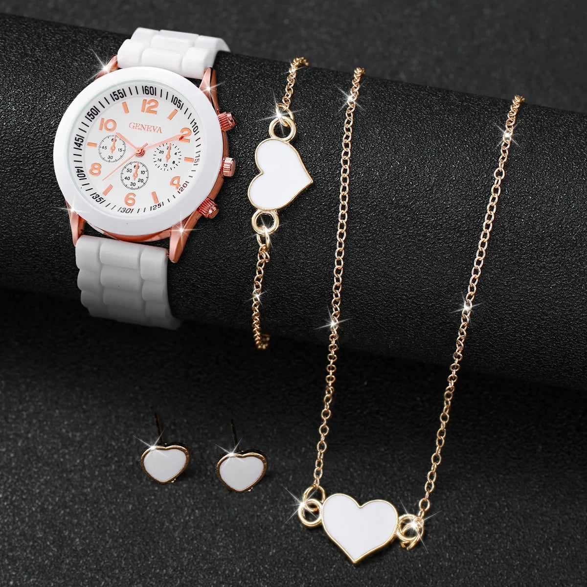 Silicone watch and jewelry gift set - view 5